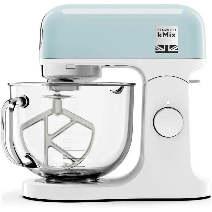 KENWOOD KMX754PB multifunctional pastry robot - Professional 1000 W motor - 2 outlets for accessories - 5 liter glass bowl with handle