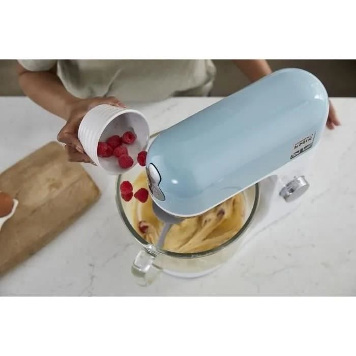 KENWOOD KMX754PB multifunctional pastry robot - Professional 1000 W motor - 2 outlets for accessories - 5 liter glass bowl with handle