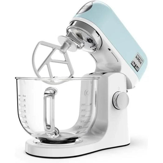 KENWOOD KMX754PB multifunctional pastry robot - Professional 1000 W motor - 2 outlets for accessories - 5 liter glass bowl with handle
